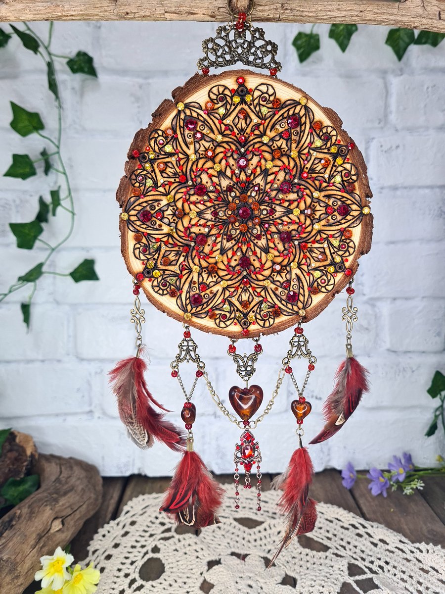 Pyrography dream catcher-Tempris