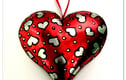 Handmade Tin Hearts decorations