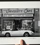 Spitfire, University Cafe, Glasgow (black & white edition) Signed Mounted Print 