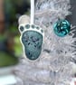 Hanging decoration of a baby footprint - new baby, christening, christmas  - Image 1