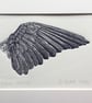 'Crow Wing ' Linocut Print
