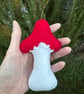 Felt Candy Cane Toadstool Cottage - Folksy