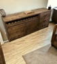 Reclaimed Wood Sideboard with Wine Rack Rustic Living Room Cabinet THE RIGA - Image 4