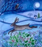 First Frost, blank greetings card