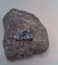 Bracelet and Earring Set Made with White Ceramic Beads with Blue Pattern - Image 6