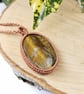 Tiger Eye Macrame Necklace Pendant  - Image 8