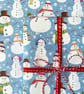 Cheerful Snowmen Gift Wrap & Tag (Matching Card) - Image 4