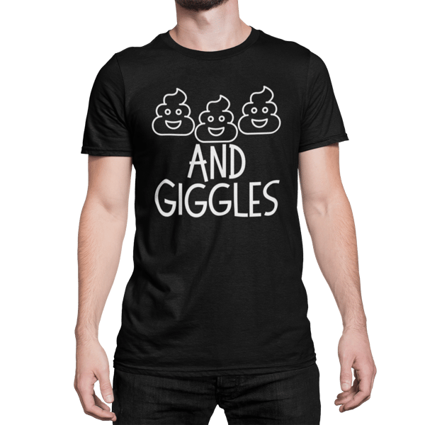 Poo's And Giggles T Shirt Funny Novelty Gift Joke Present For Family Friend 