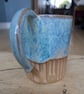 Turquoise half carved mug - Image 3