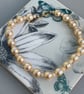 Pearl and seed bead bracelet 22cm long. - Image 1