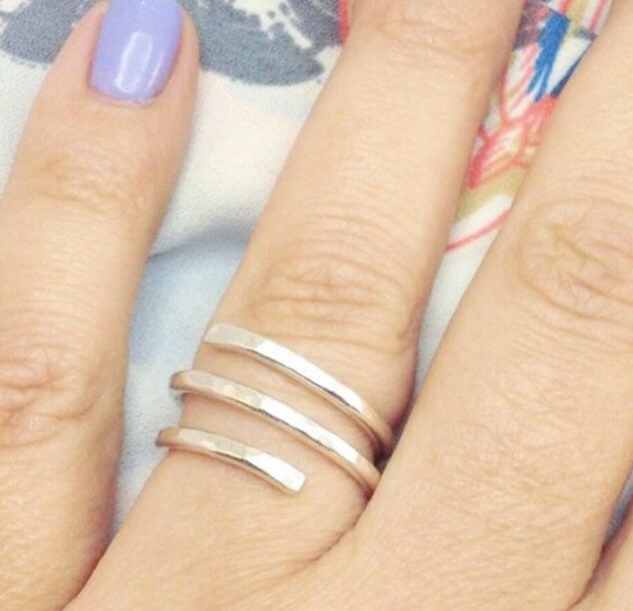 Spiral Wrap Ring Sterling Silver