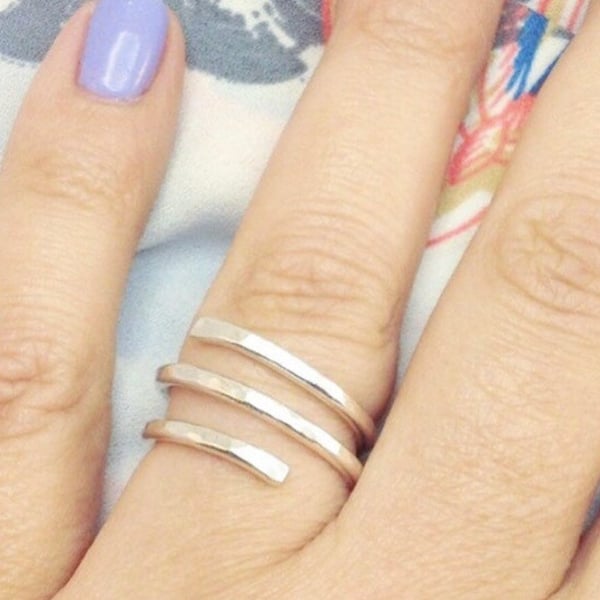 Spiral Wrap Ring Sterling Silver