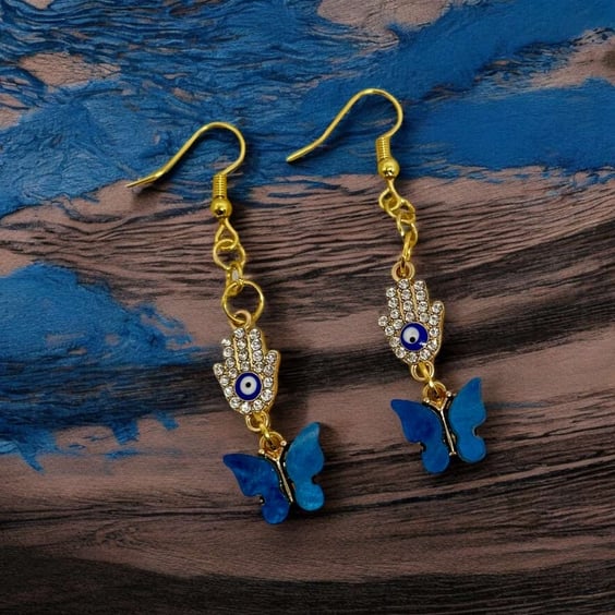 Butterfly guardian earrings 