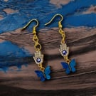 Butterfly guardian earrings 