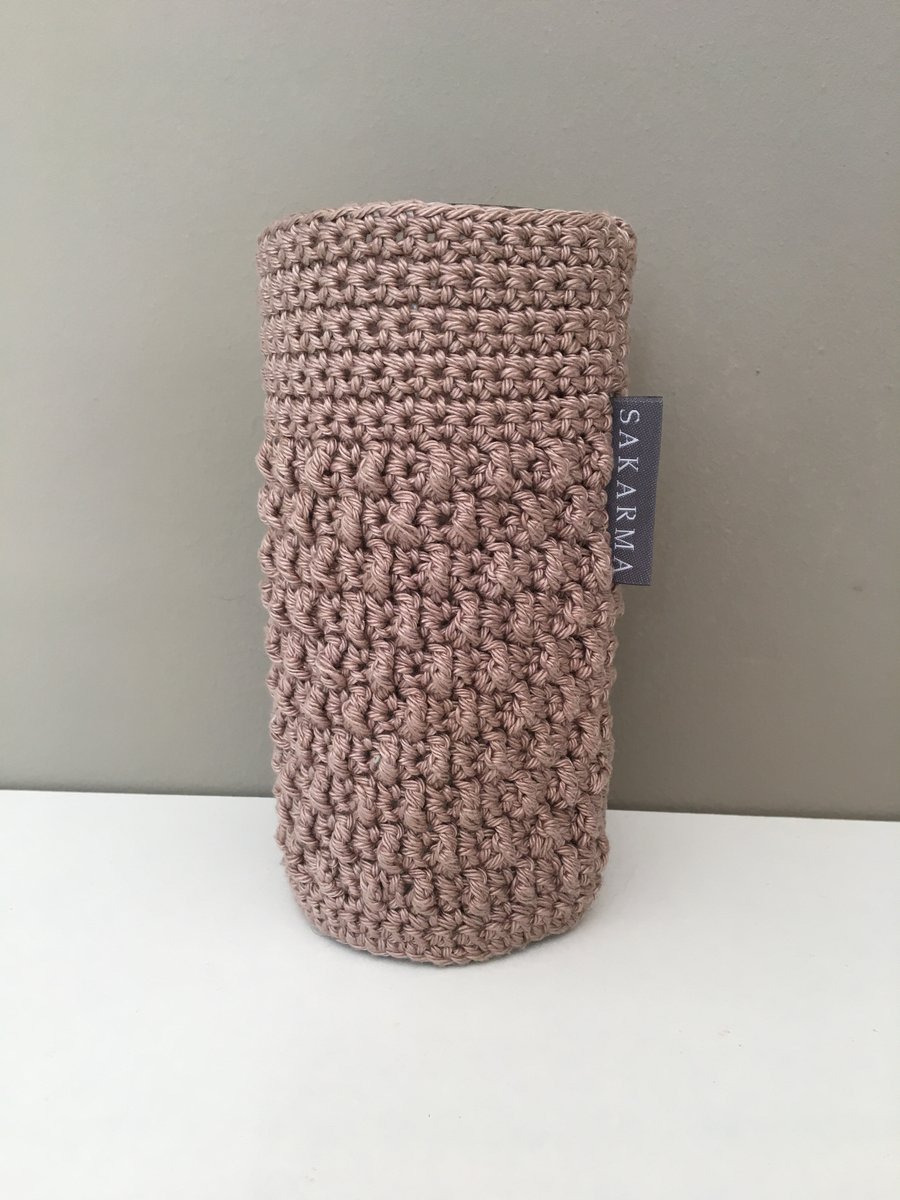 Crochet Vase - Mink