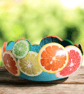 Decorative Citrus Slice Gourd Bowl - Image 1
