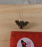 Sterling Silver Labradorite Gemstone Bat Necklace (SKU201025E) - Image 4