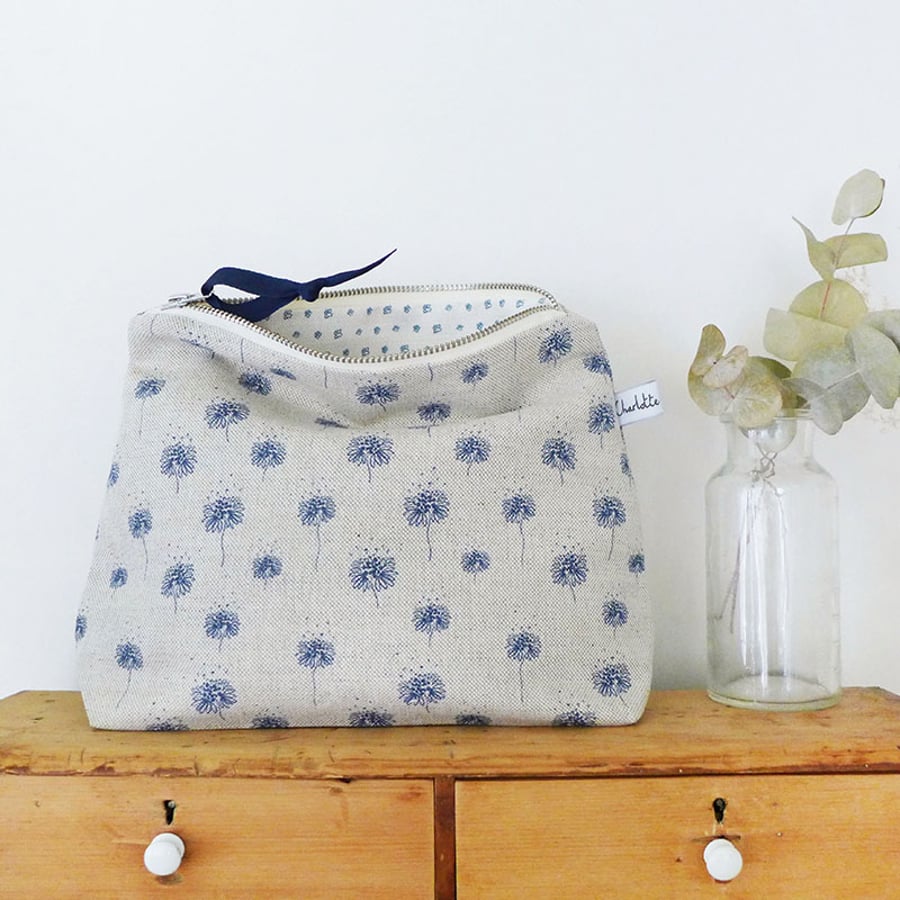 TALL POUCH - natural Dandelions