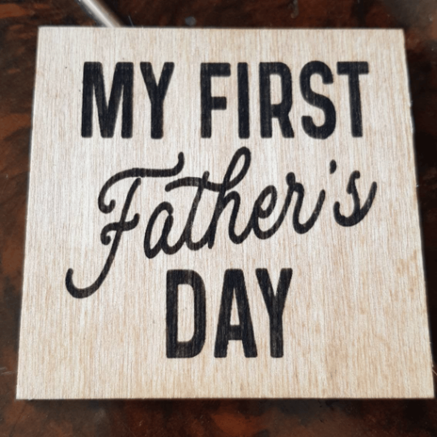 Wooden coaster a perfect gift for father grandfather stepfather Father's Day 