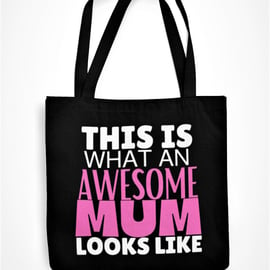 This Is What An Awesome Mum Looks Like Tote Bag Best Mum Shopper Canvas Shopping