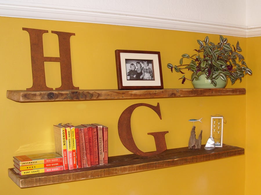 Reclaimed Scaffold Board Rustic Floating Shelves Folksy