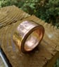 Pure Copper Chinese Zodiac Coin Ring Oriental Jewellery Y and a half Handmade - Image 3