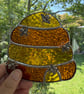 Stained Glass Beehive Suncatcher - Handmade Window Decoration - Mini Bee Cluster - Image 5