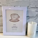 Haiku Poetry Mounted Art Print - 'Morning' Limited Edition