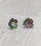 Recycled Flower Stud Earrings –Drink Can Aluminium – Inch's Cider Can - Image 1