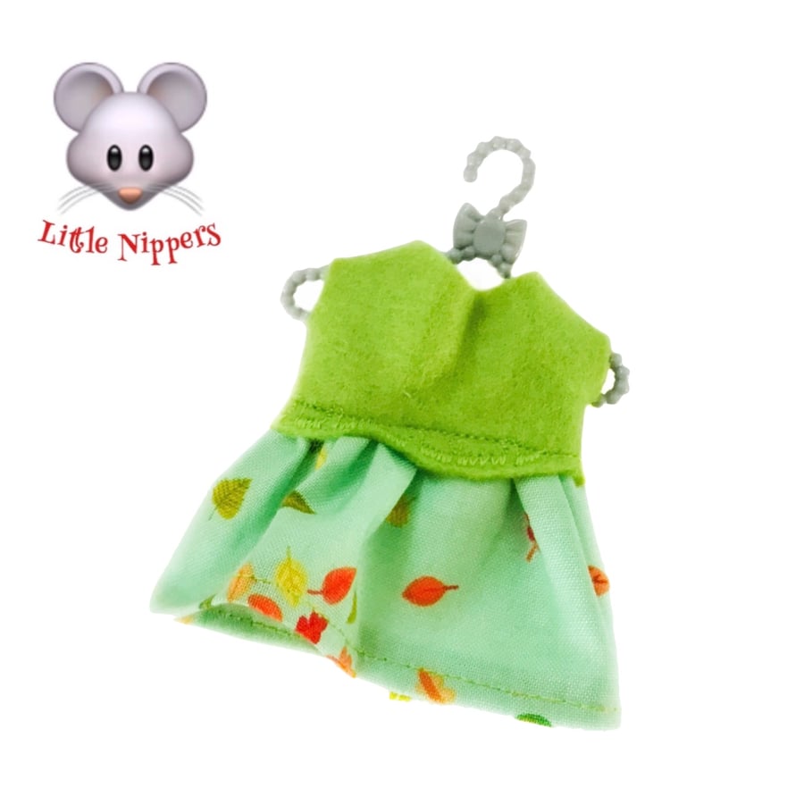 Reduced - Little Nippers’ Green Leaf Print Dress