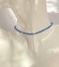 Blue Agate Wrap Bracelet - Choker  - Image 6