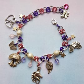 PINK AND PURPLE UNICORN BRACELET 5