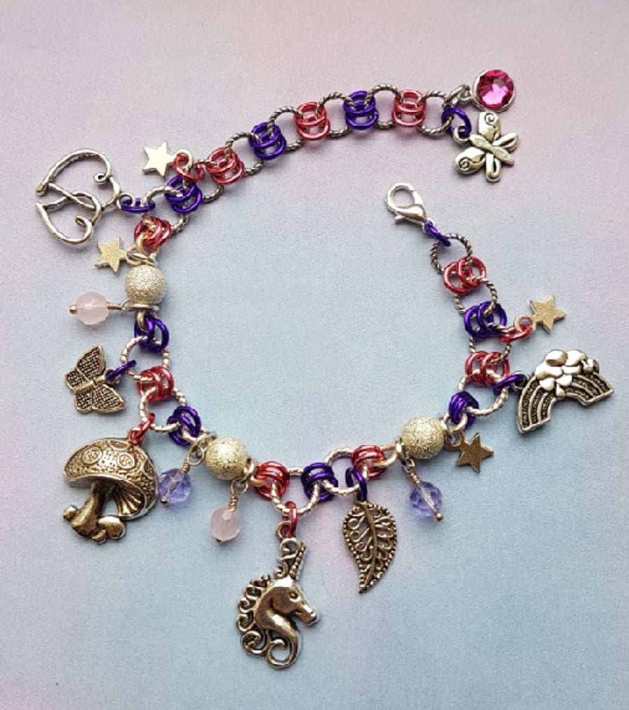 PINK AND PURPLE UNICORN BRACELET 5