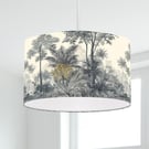 Fine Art Lampshade - Willow Pattern style - wedgewood blues golds Lampshade 