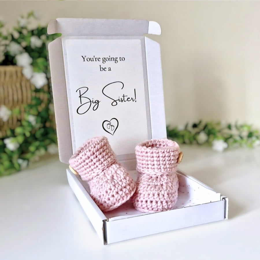 Big Sister Pregnancy Announcement Letterbox Gift – Sibling Baby Reveal