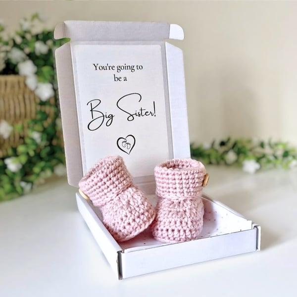Big Sister Pregnancy Announcement Letterbox Gift – Sibling Baby Reveal