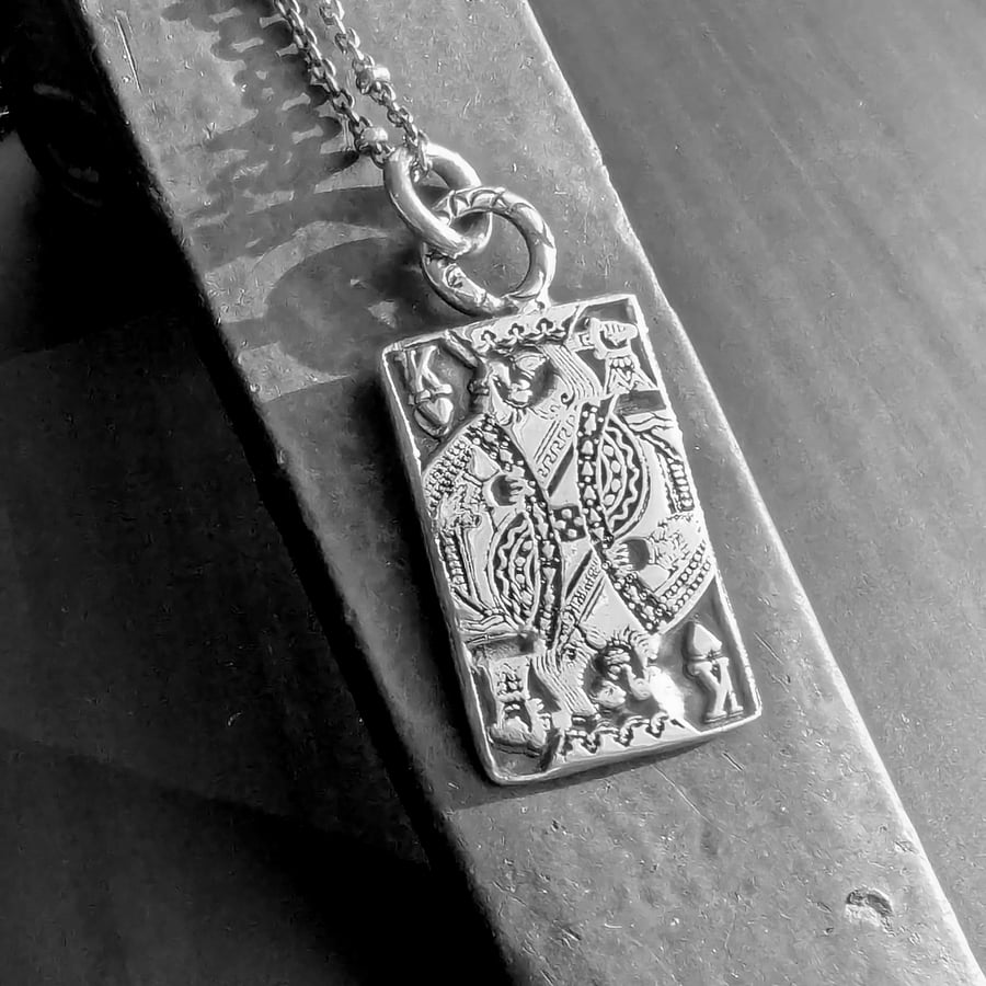 Sterling Silver King of Hearts pendant