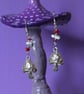 Mushroom earrings 