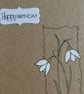 Snowdrops on Kraft Card  Birthday Card - Image 8
