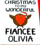 Christmas Card for Fiancee Merry Christmas to my Wonderful Fiancée Personalised  - Image 8