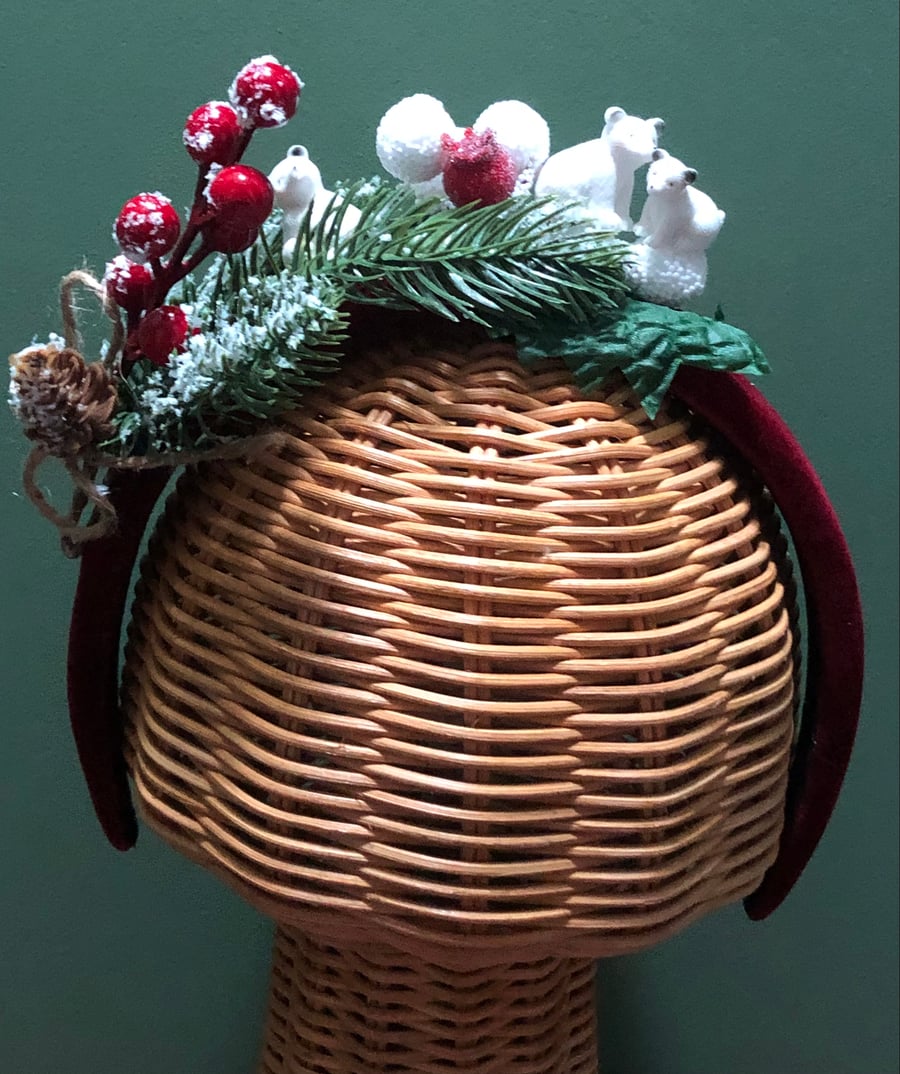 Polar bear Winter wonderland headband 