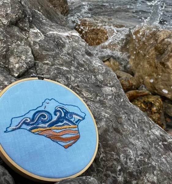 Solent Sands embroidery kit