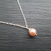 Peach Pearl Drop Pendant