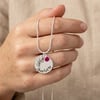 Personalised Fairy Angel Necklace with Birthstone - Gift Boxed - Free Delivery