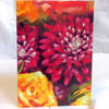 Firework flowers - greeting card