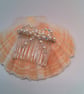 Cream Pearl and Crystal Bow Hair Comb, Beaded Hair Accessory, Prom Accessory - Image 4