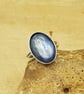 Blue Kyanite ring. Women's Adjustable ring - Image 1