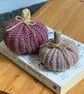 Set of two pink pumpkins - Image 1