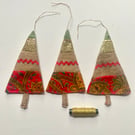 Trio of Christmas tree decorations 