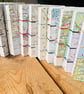A7 Pocket Sketchbook with Recycled Map Covers and Mixed-Media Pages. Surrey - Image 7